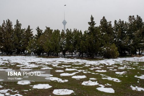 تنفس هوای پاک در تهران برفی 